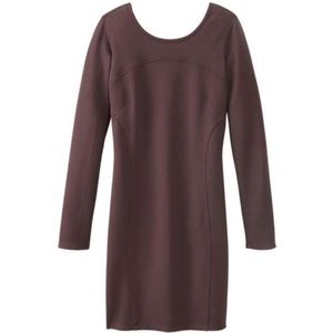 Athleta med tall Illusion Ponte long sleeve dress